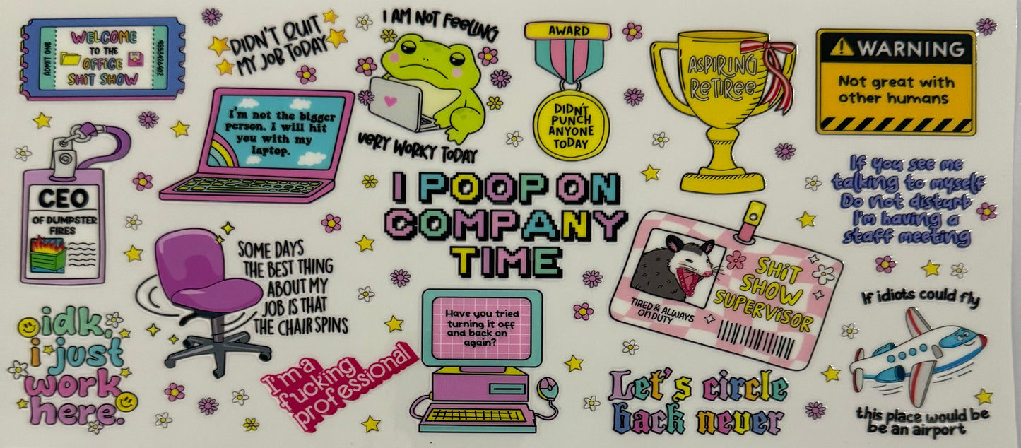 I poop on company time