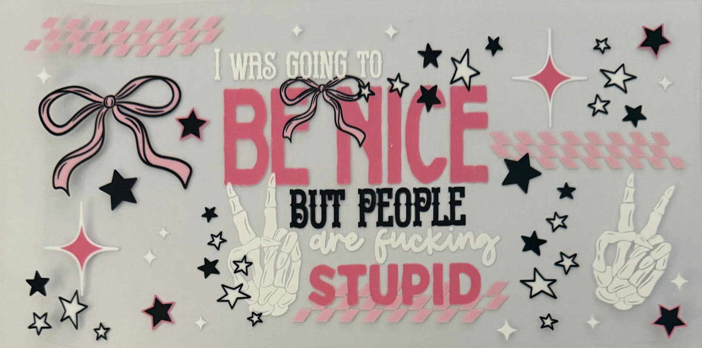 I was going to be nice but people are f*cking stupid