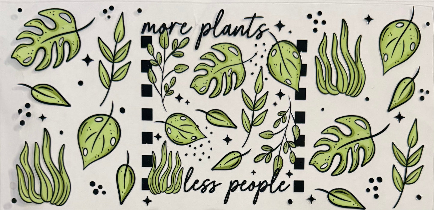 More plants less people