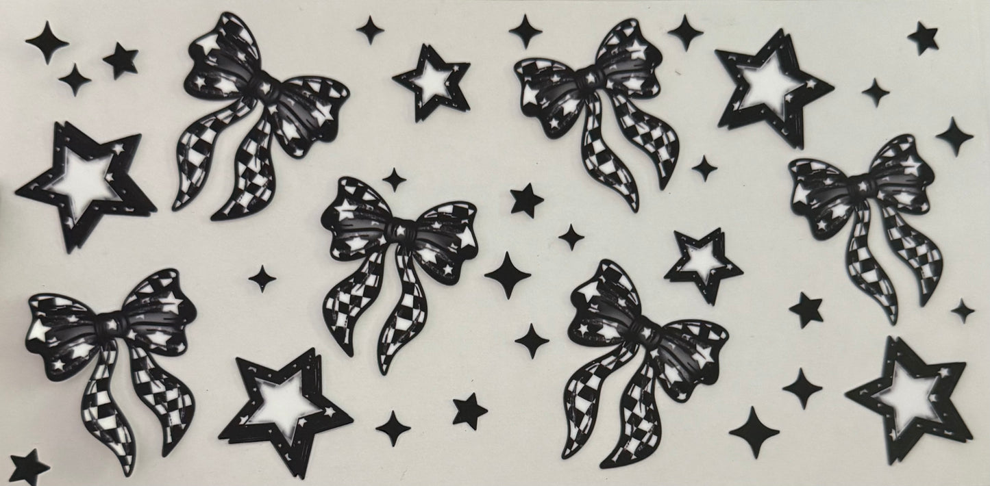 Black bows and stars