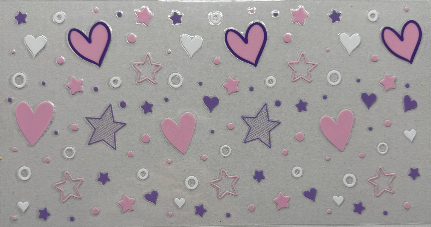 hearts and stars