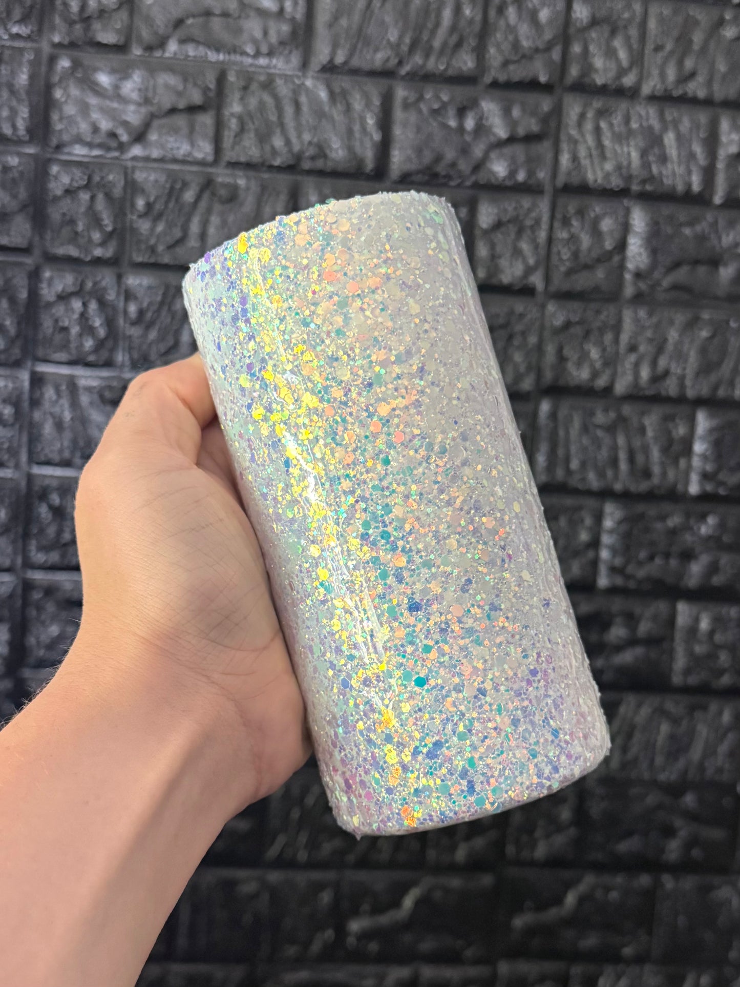 12oz skinny can koozie glow opal skywalker