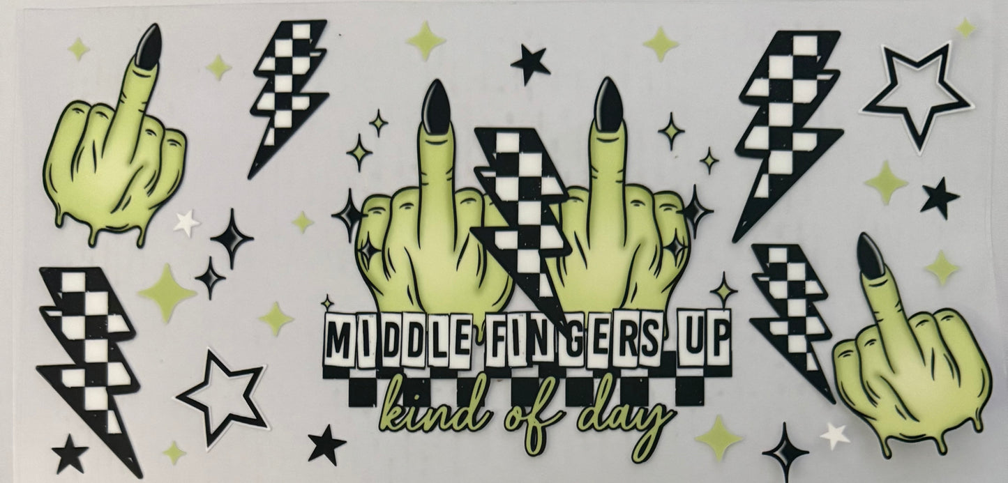 Middle fingers up kind of day