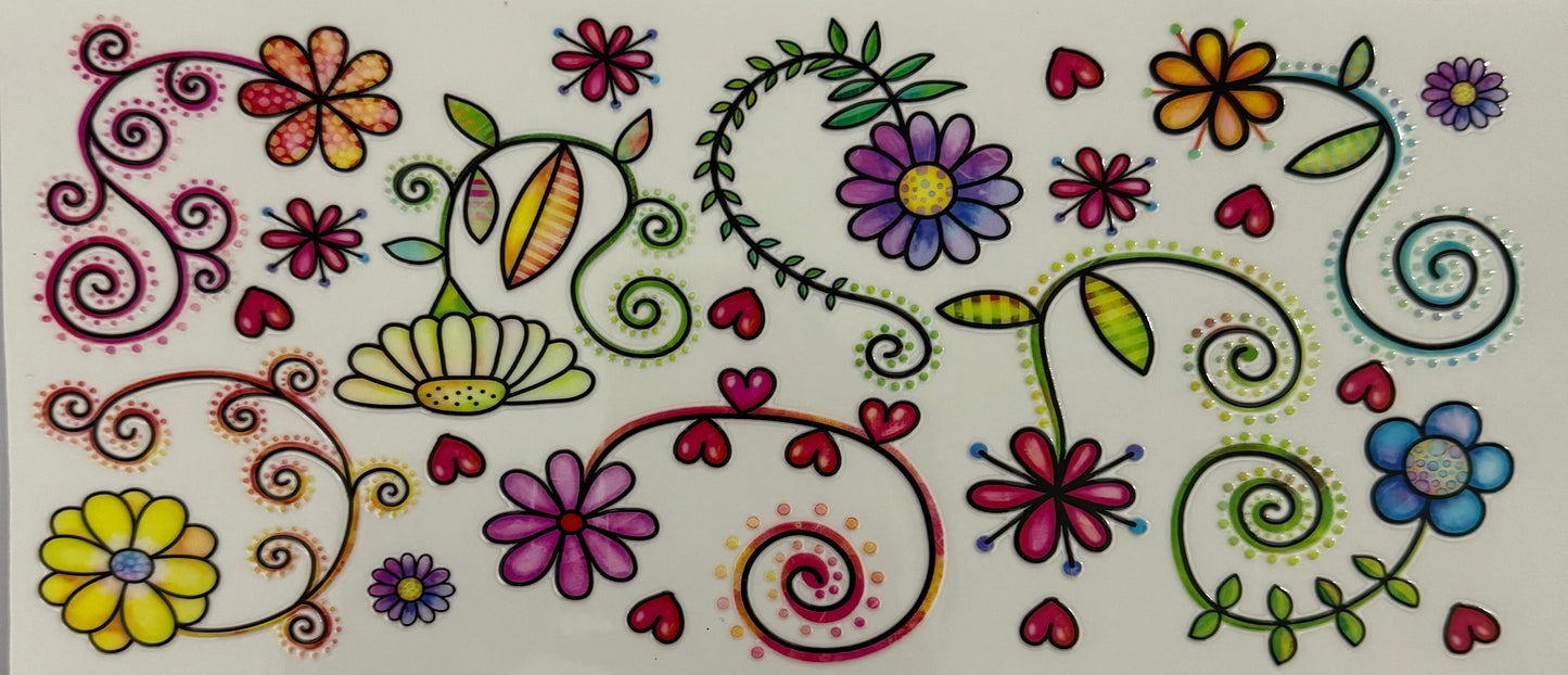 Swirly flowers