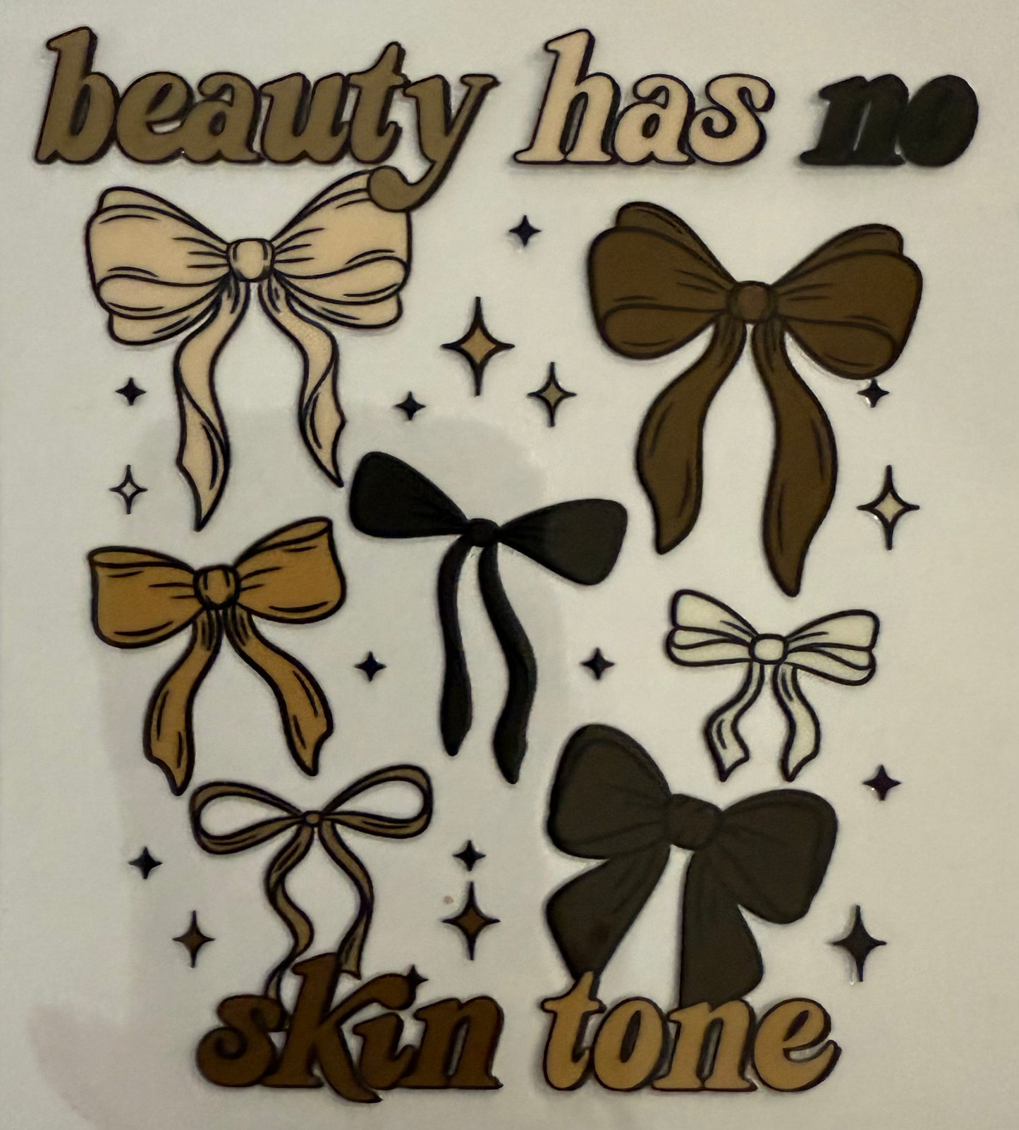 Beauty has no skin tone