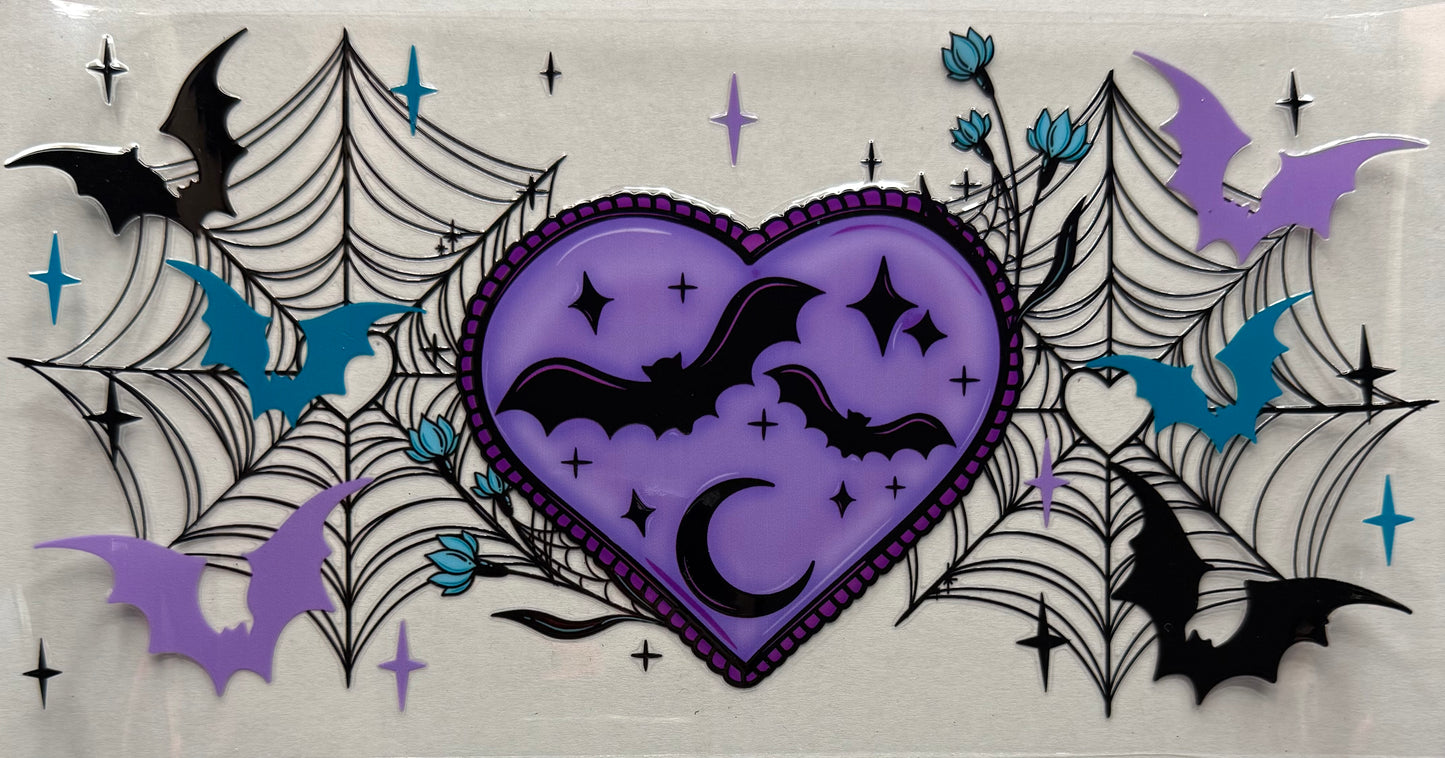 Purple heart spider web