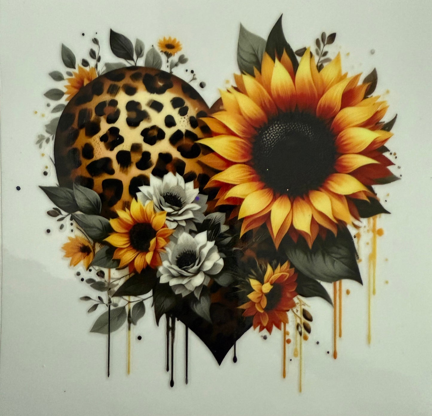 Sunflower leopard heart