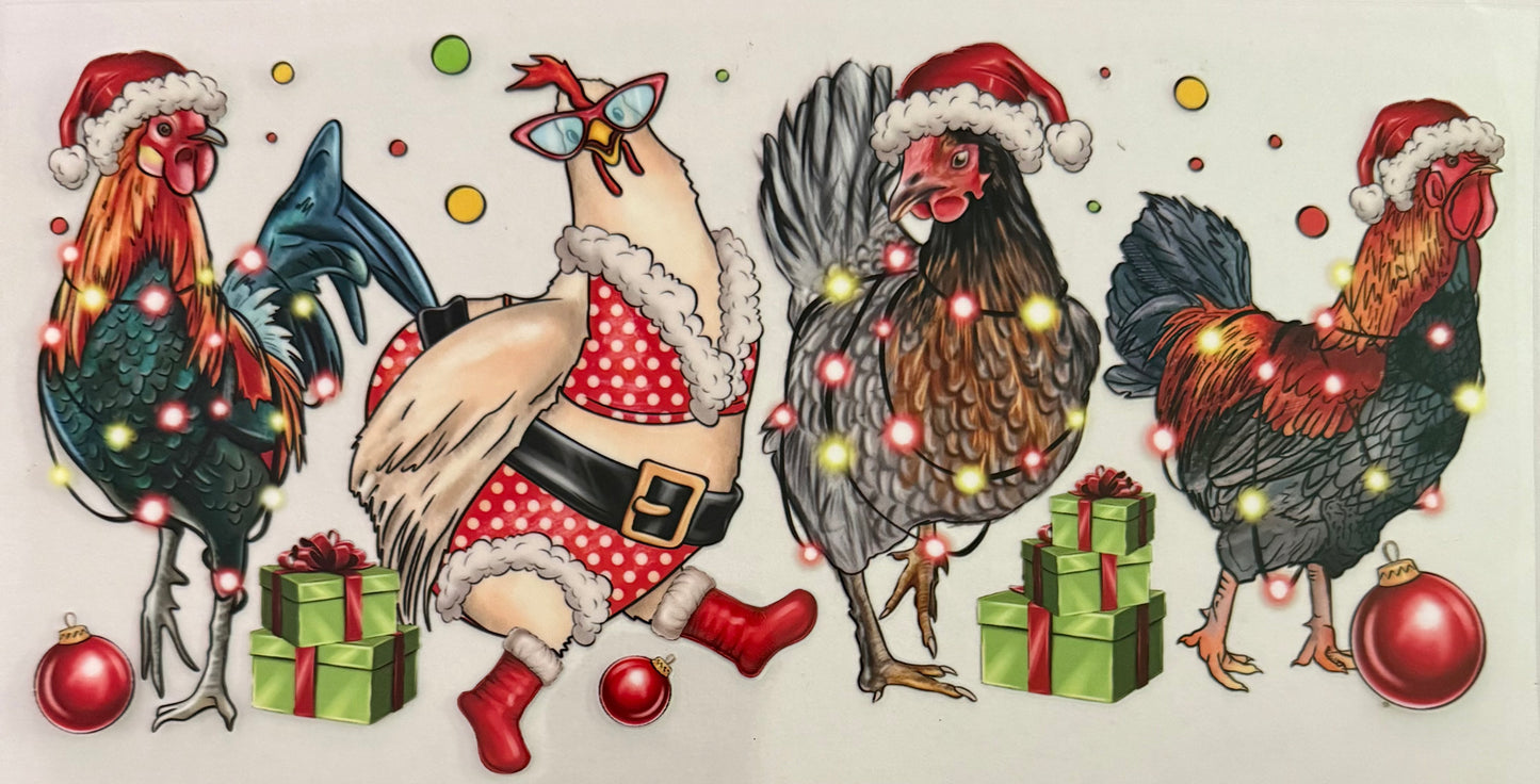 Festive chickens