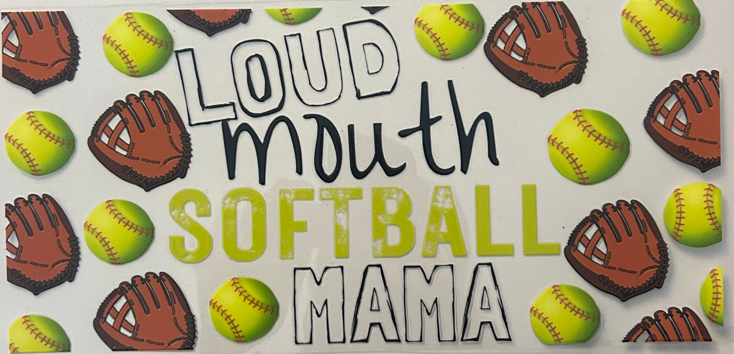 Loud mouth softball mom