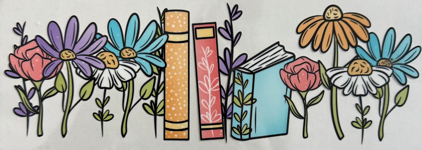 Books and flowers