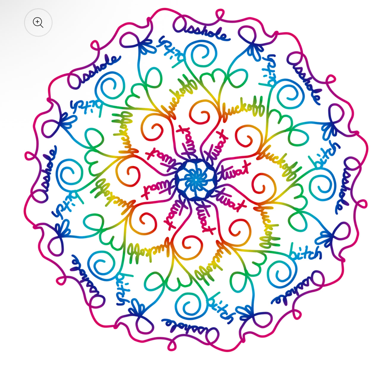 Swear word mandala