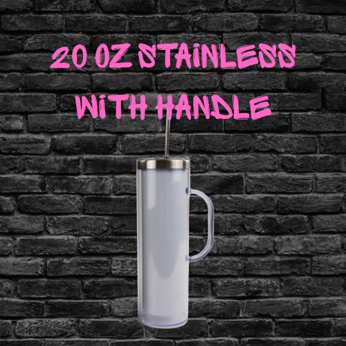 20oz stainless snow globe with handle