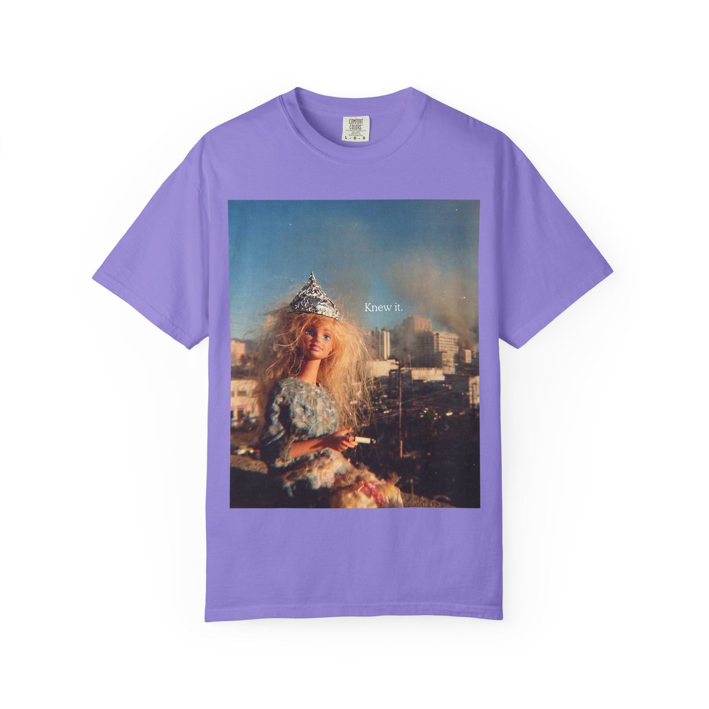 T-Shirt — Retro Barbie City Photo Tee with "Know 6" Text