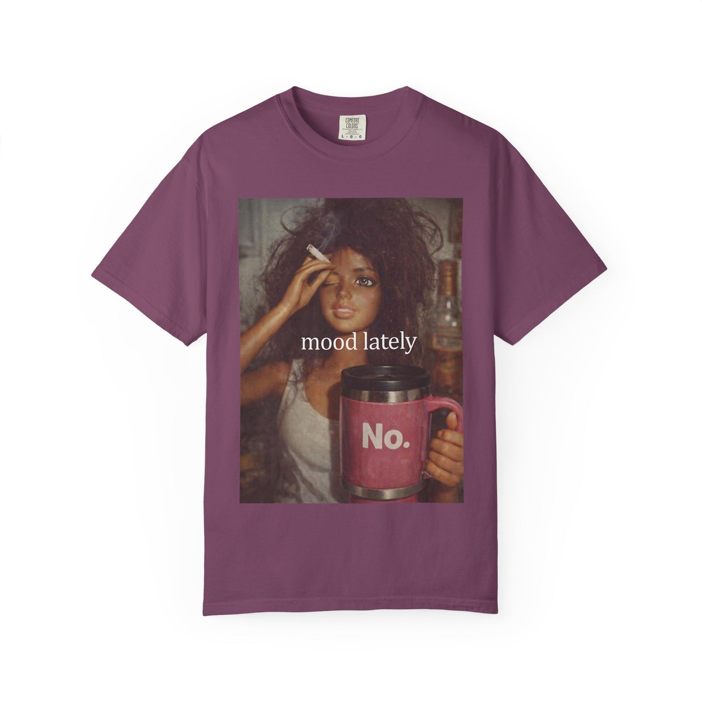 Graphic Tee — 'Mood Lately' Vintage Photo with No. Mug