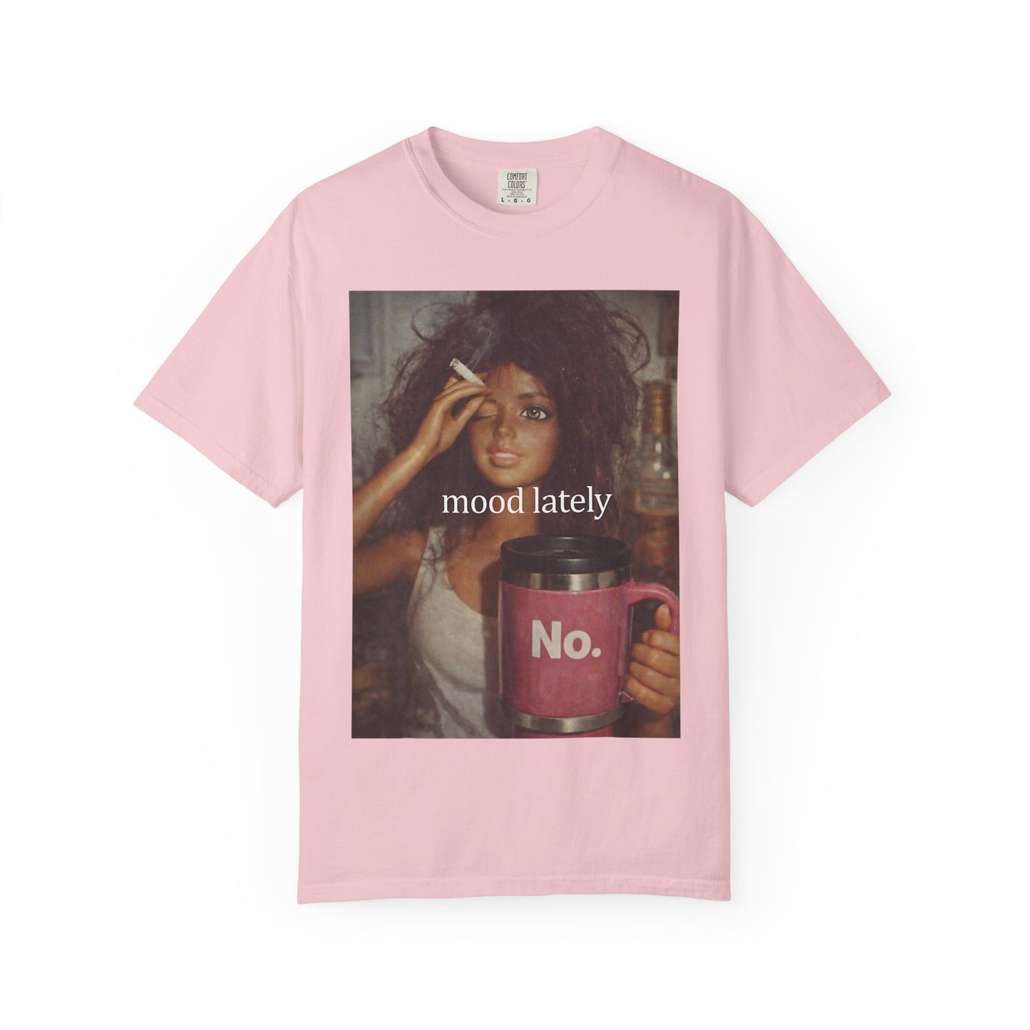 Graphic Tee — 'Mood Lately' Vintage Photo with No. Mug