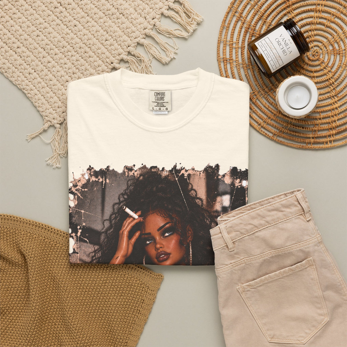 Curly Hair F*ck Off Coffee Girl T Shirt