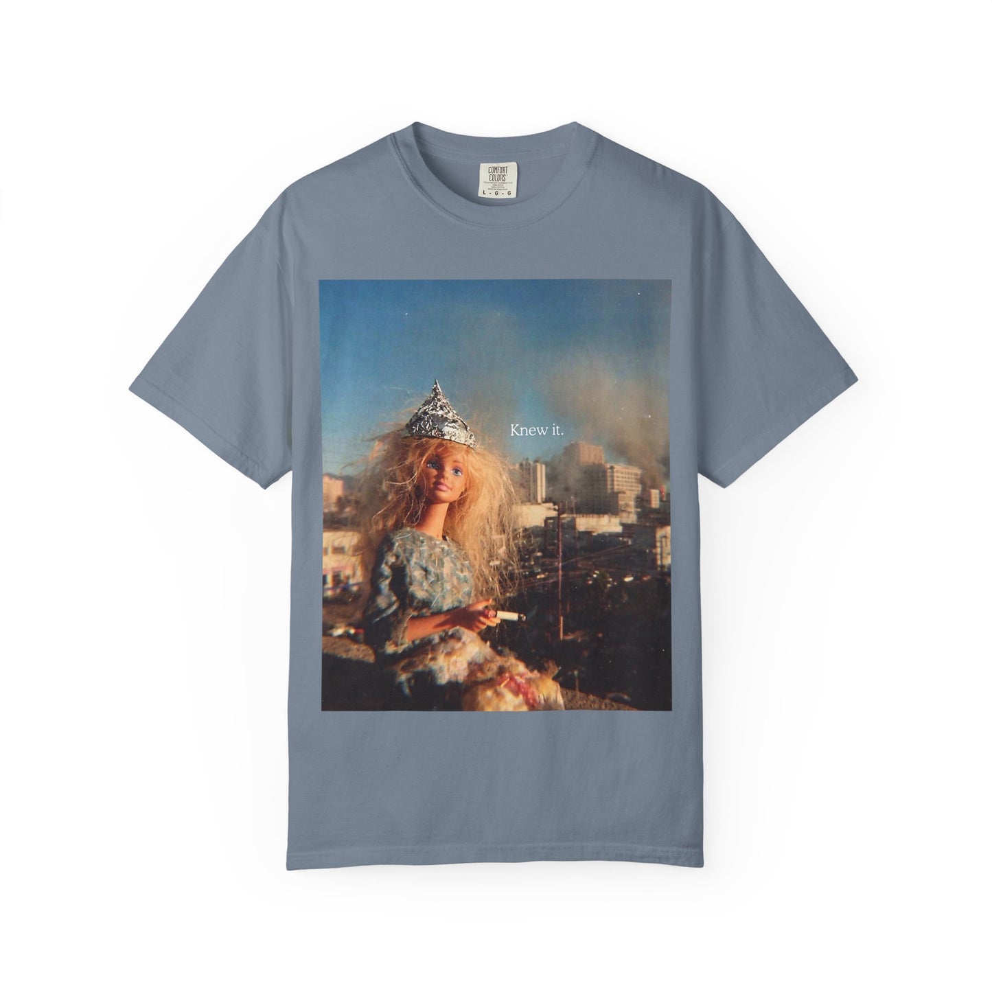 T-Shirt — Retro Barbie City Photo Tee with "Know 6" Text