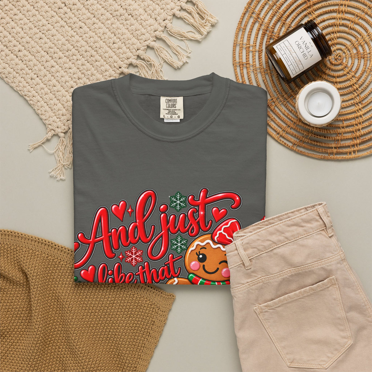 Christmas Gingerbread 'And I Just Went That I Snapped' Holiday T-Shirt