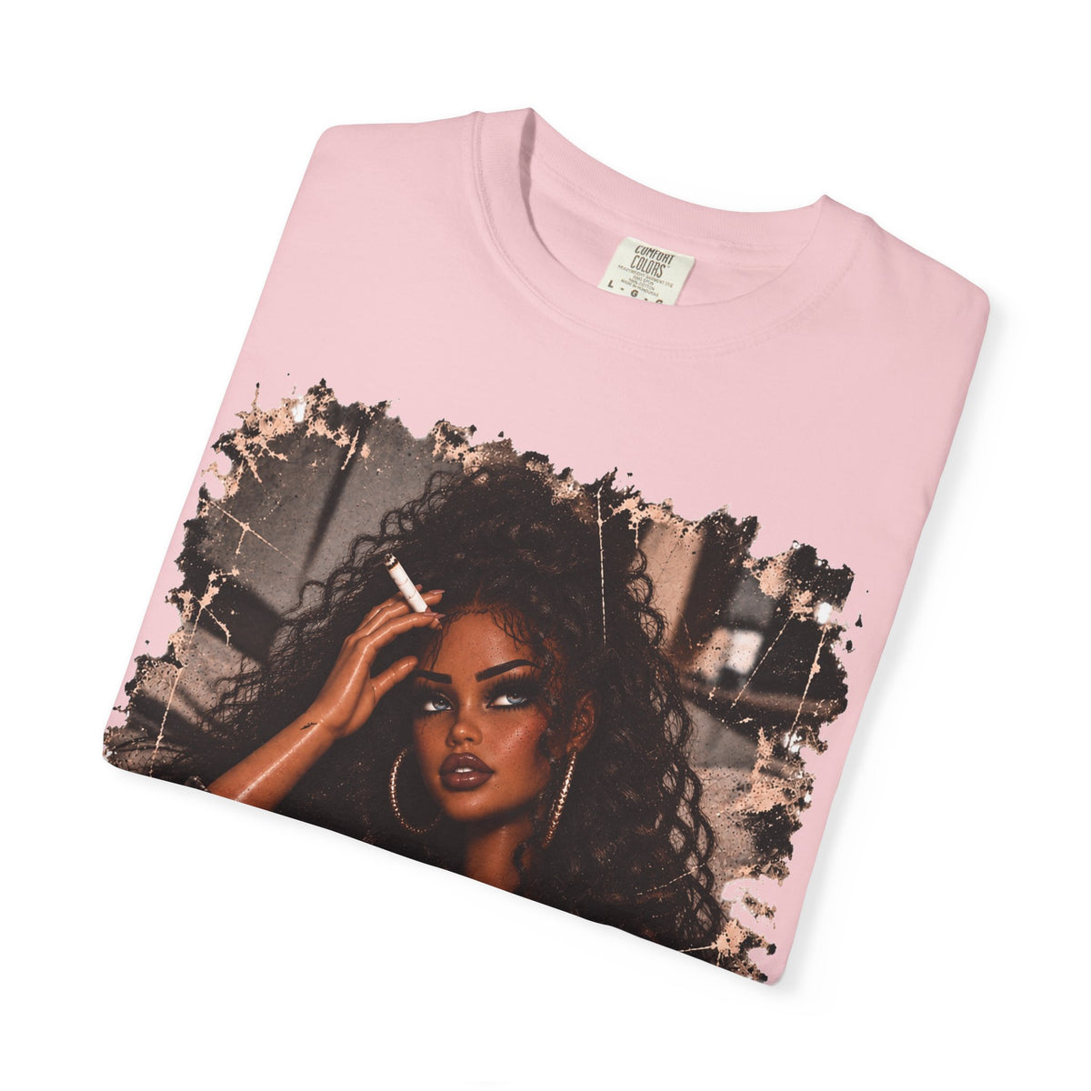 Curly Hair F*ck Off Coffee Girl T Shirt