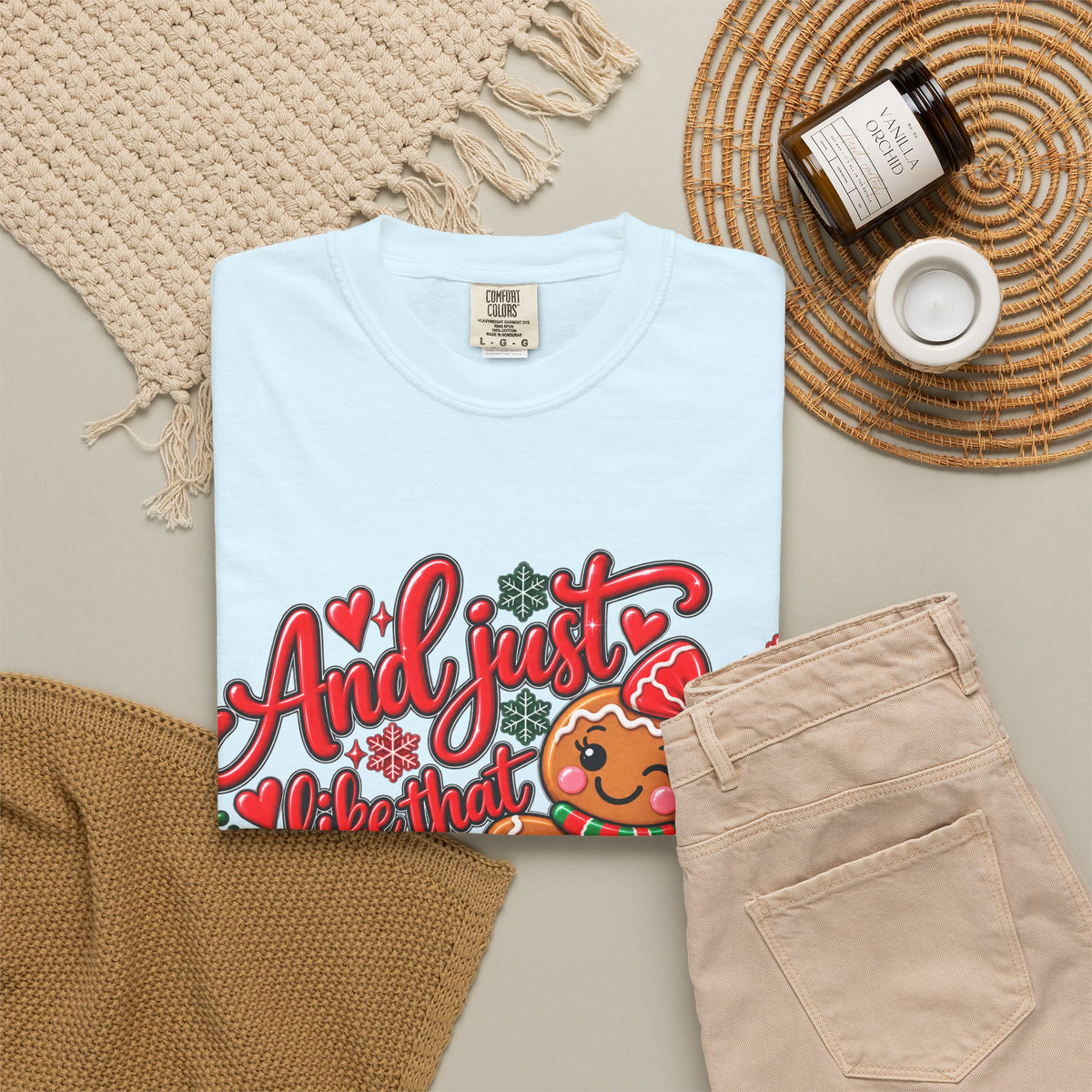 Christmas Gingerbread 'And I Just Went That I Snapped' Holiday T-Shirt