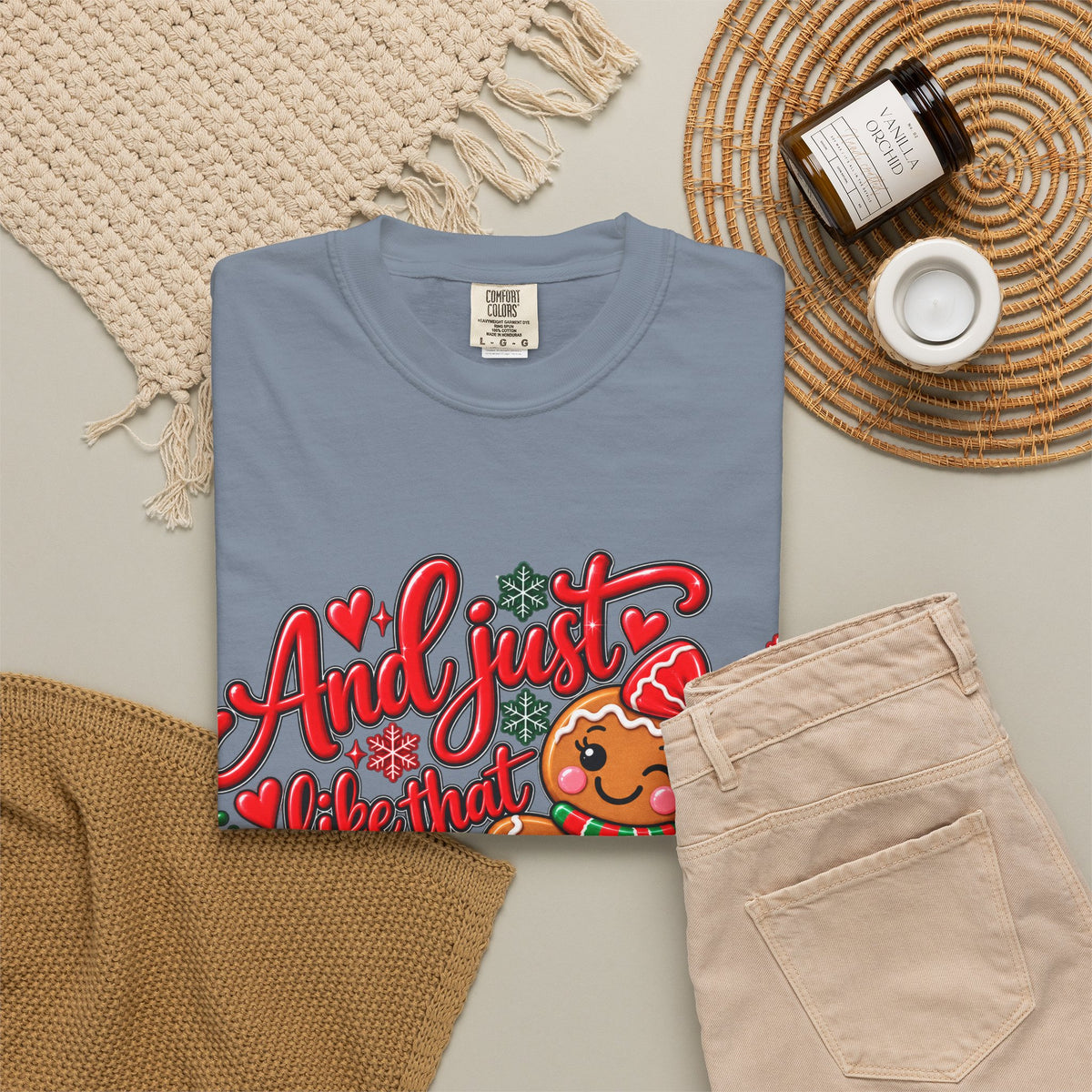 Christmas Gingerbread 'And I Just Went That I Snapped' Holiday T-Shirt