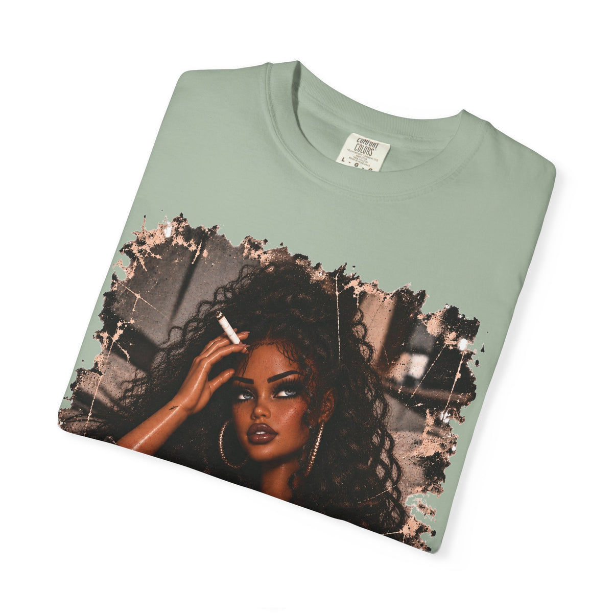 Curly Hair F*ck Off Coffee Girl T Shirt