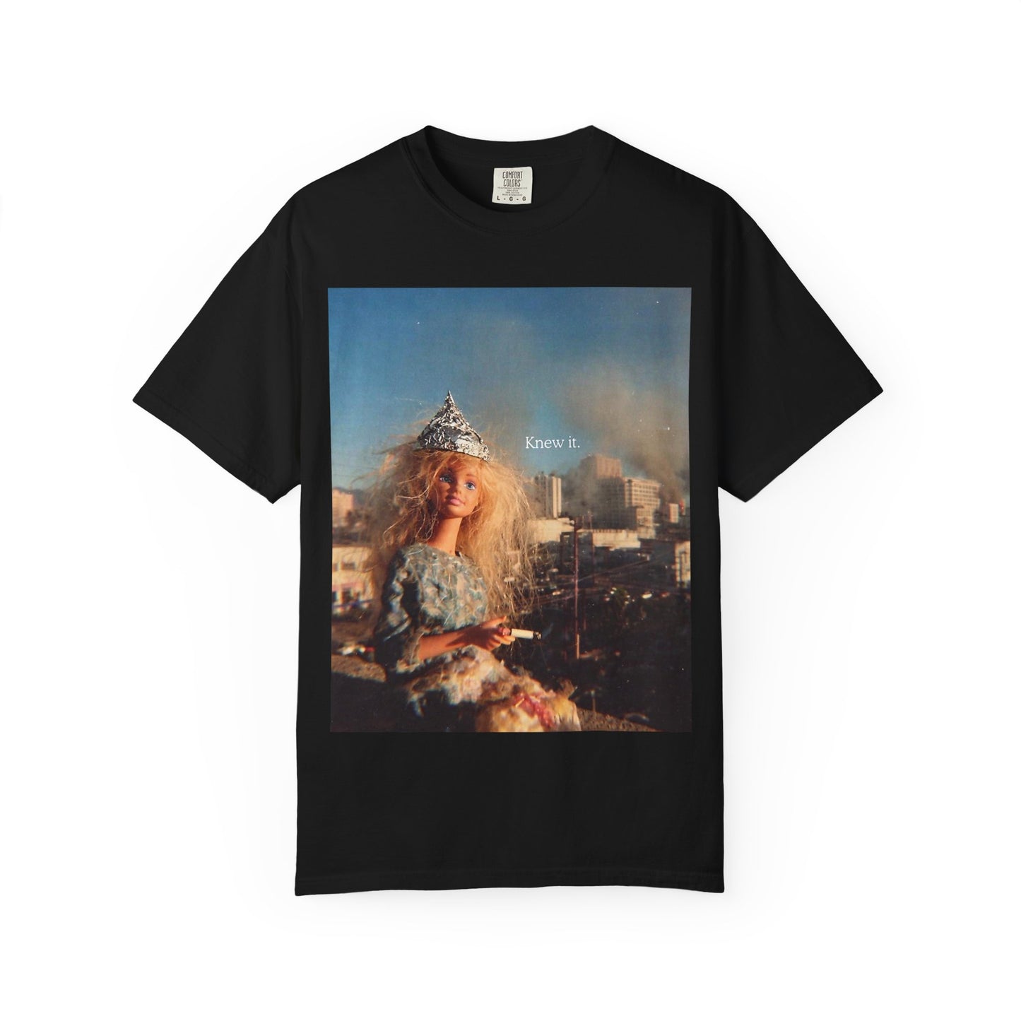 T-Shirt — Retro Barbie City Photo Tee with "Know 6" Text