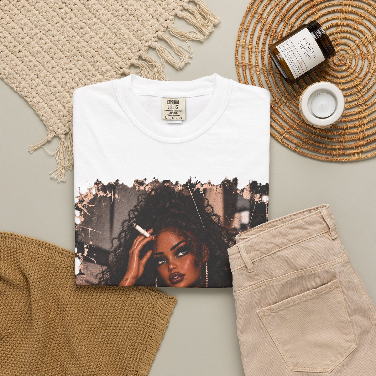 Curly Hair F*ck Off Coffee Girl T Shirt