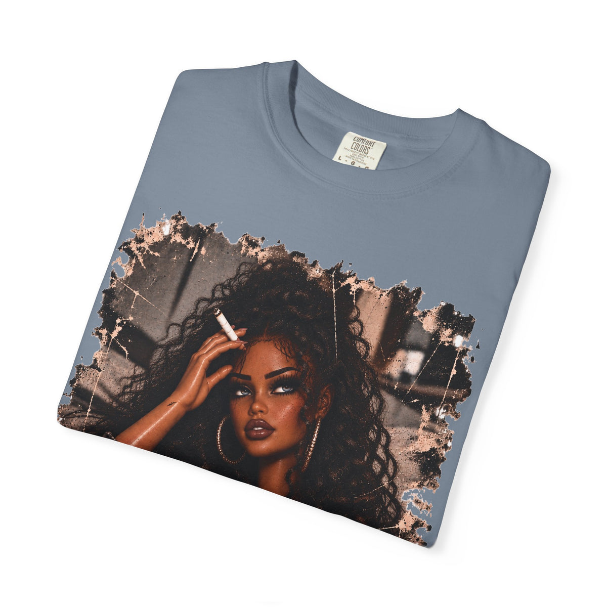 Curly Hair F*ck Off Coffee Girl T Shirt