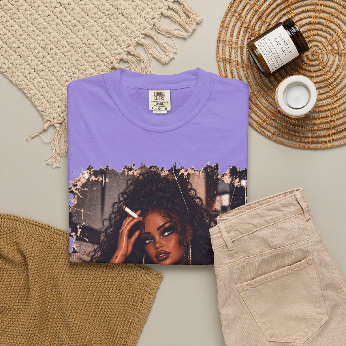 Curly Hair F*ck Off Coffee Girl T Shirt