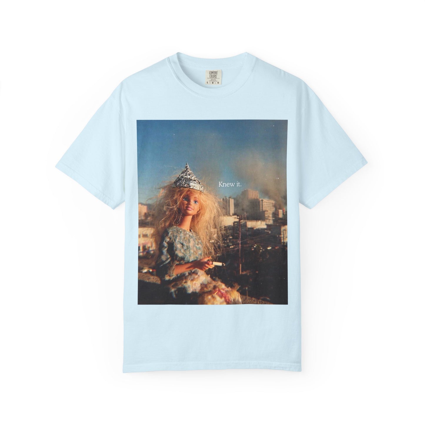 T-Shirt — Retro Barbie City Photo Tee with "Know 6" Text