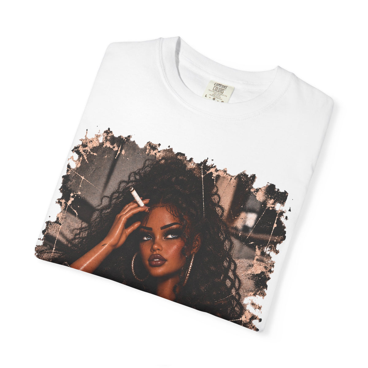Curly Hair F*ck Off Coffee Girl T Shirt
