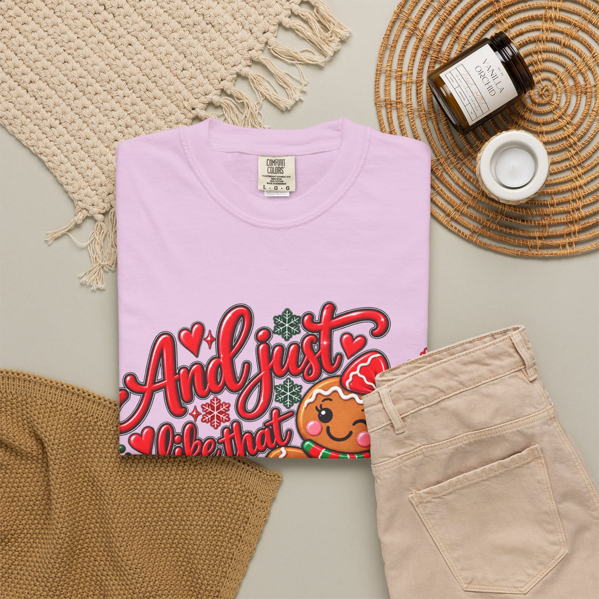 Christmas Gingerbread 'And I Just Went That I Snapped' Holiday T-Shirt