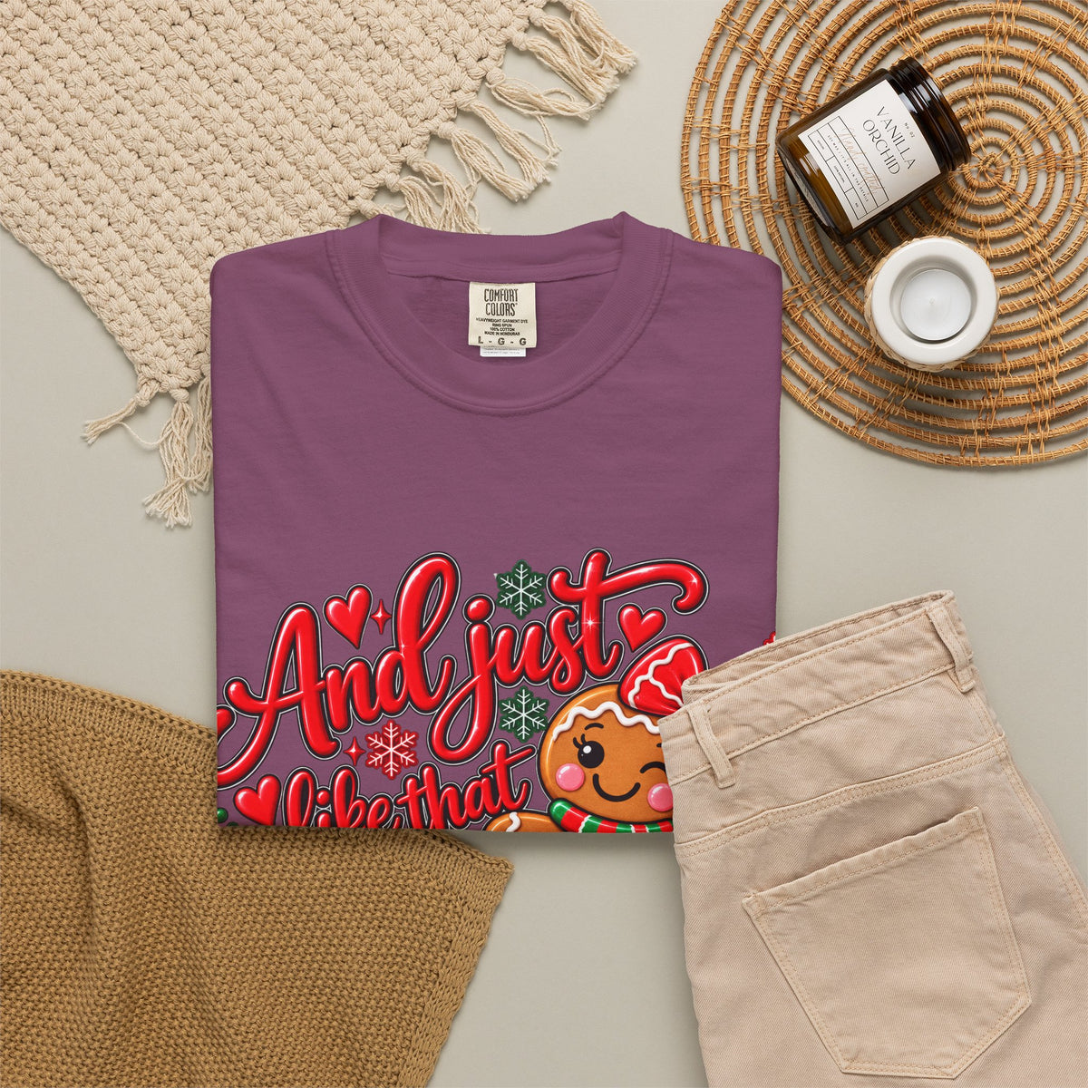 Christmas Gingerbread 'And I Just Went That I Snapped' Holiday T-Shirt