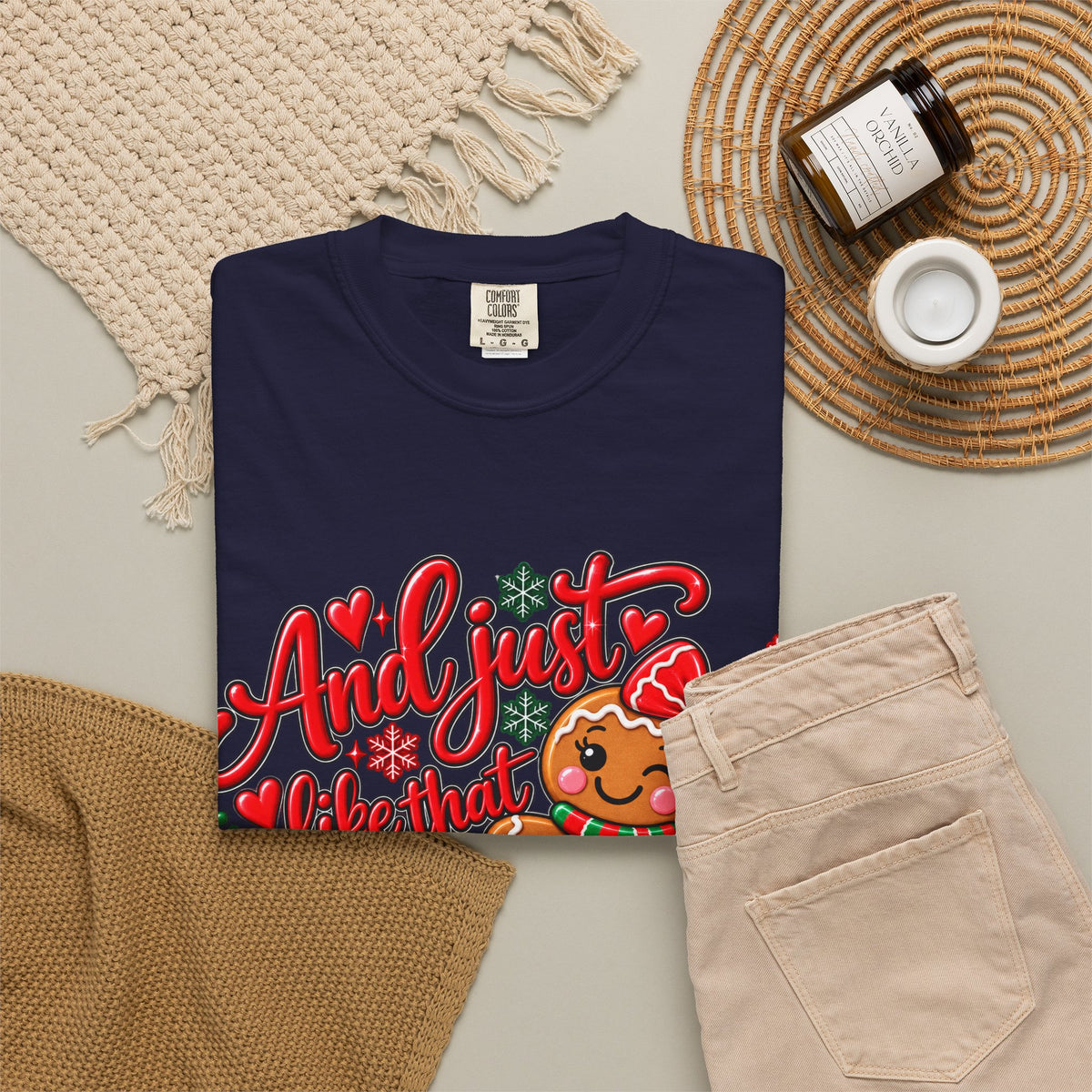 Christmas Gingerbread 'And I Just Went That I Snapped' Holiday T-Shirt
