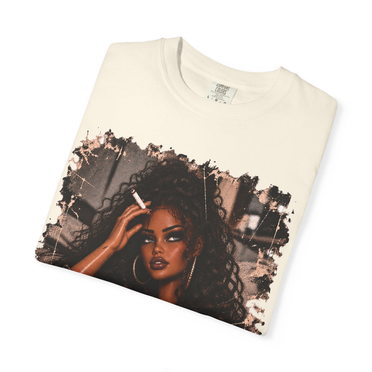 Curly Hair F*ck Off Coffee Girl T Shirt