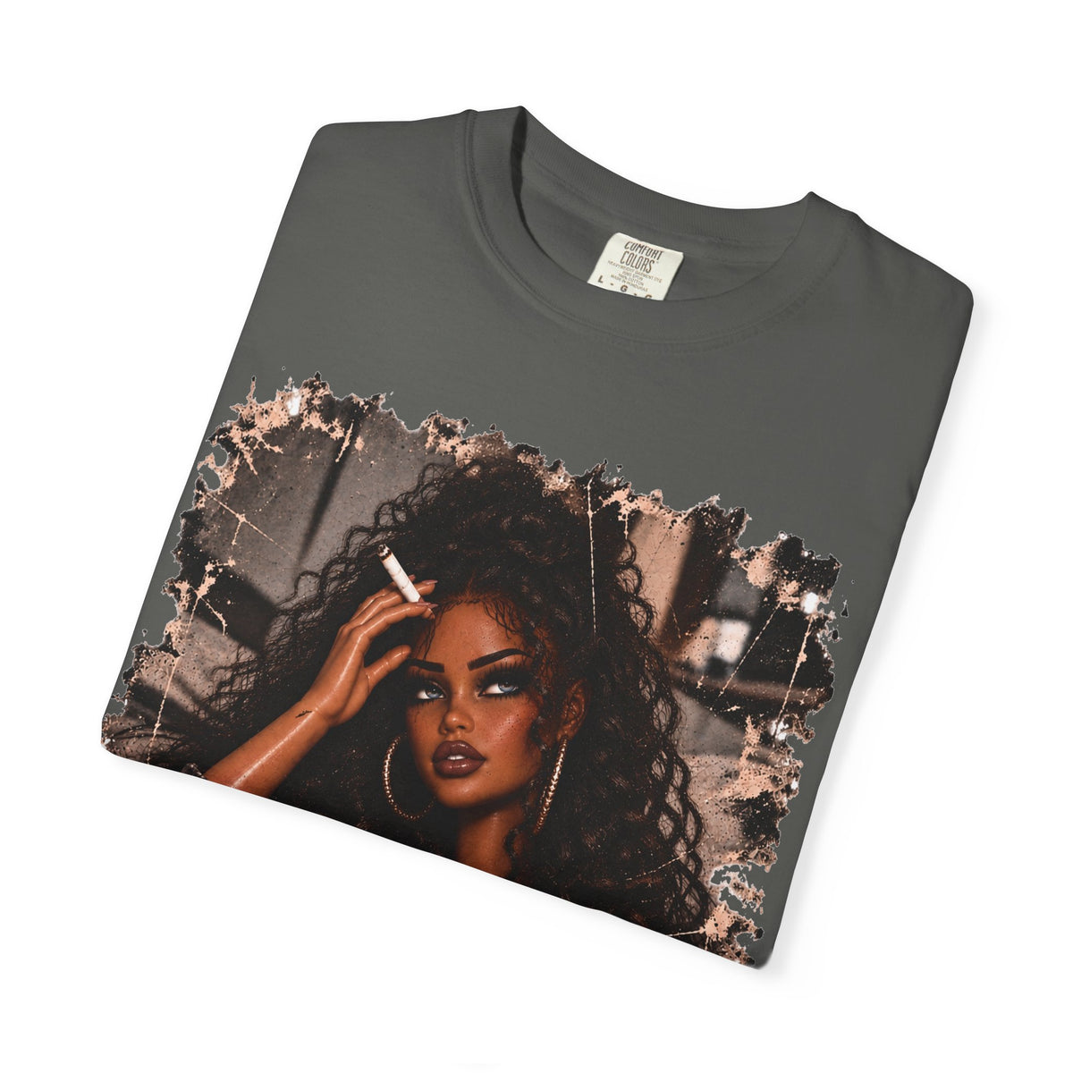 Curly Hair F*ck Off Coffee Girl T Shirt