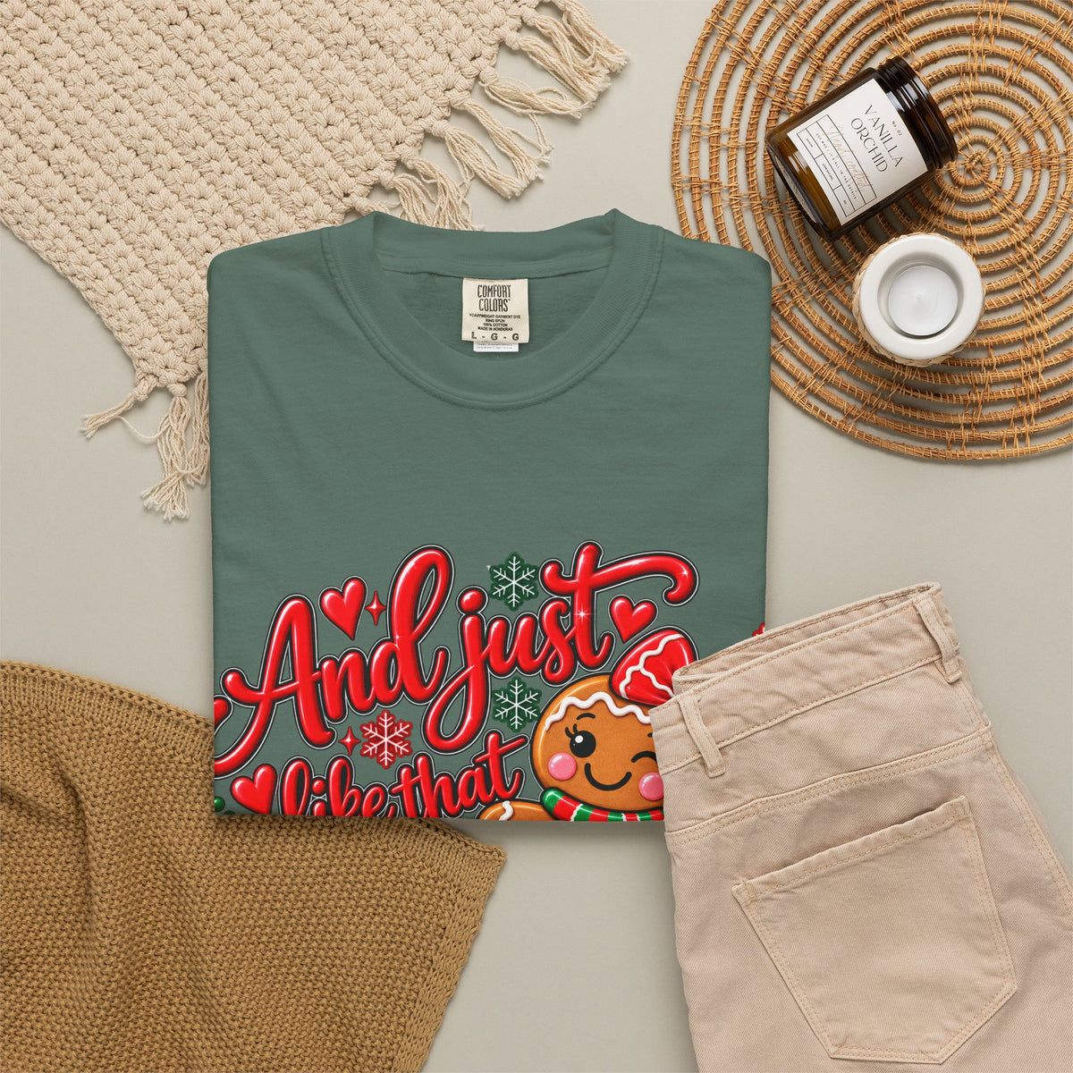 Christmas Gingerbread 'And I Just Went That I Snapped' Holiday T-Shirt