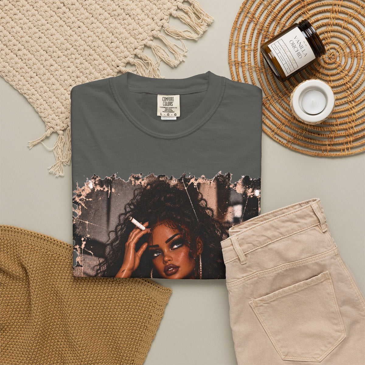 Curly Hair F*ck Off Coffee Girl T Shirt
