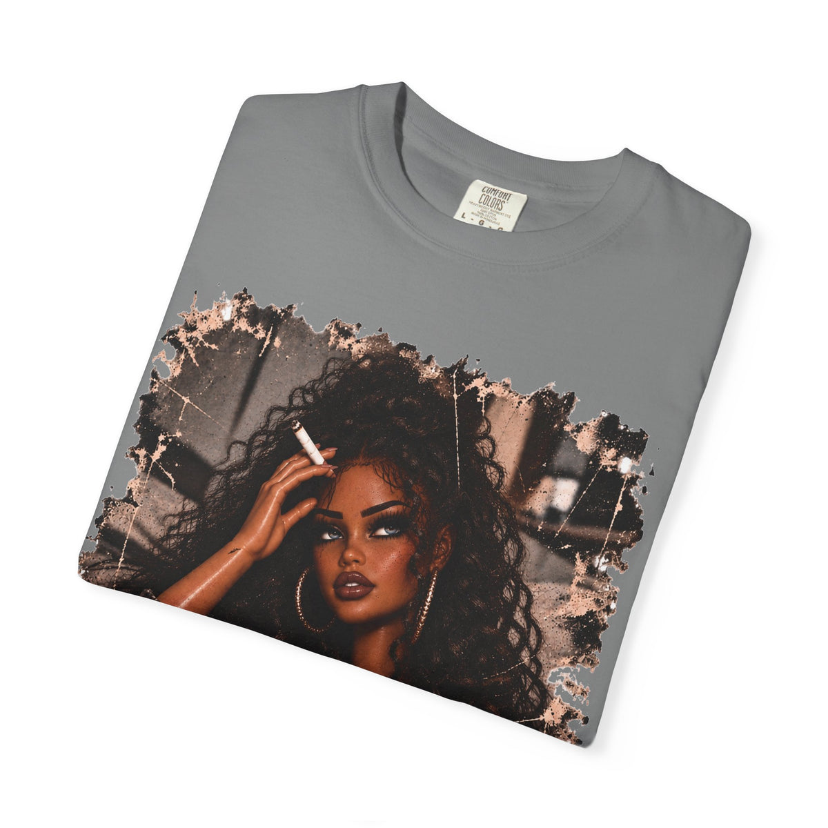 Curly Hair F*ck Off Coffee Girl T Shirt