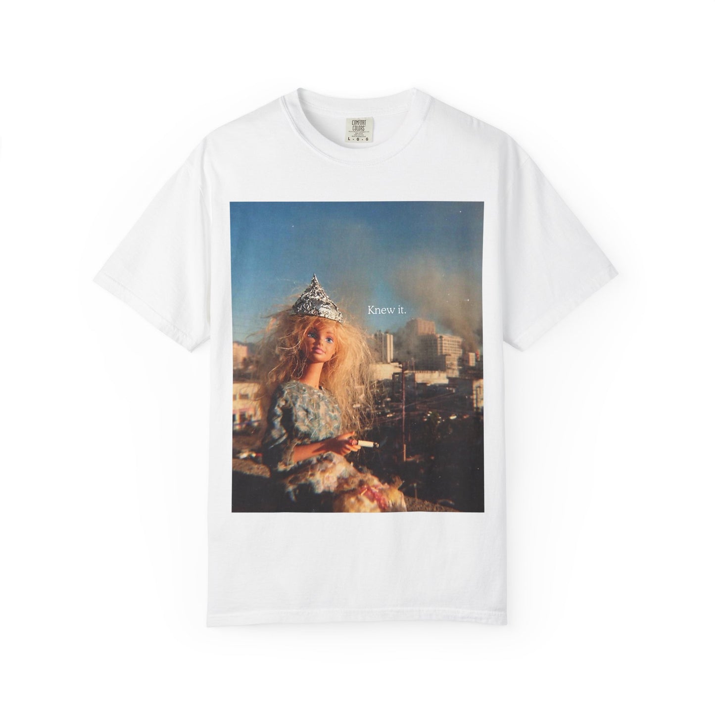 T-Shirt — Retro Barbie City Photo Tee with "Know 6" Text