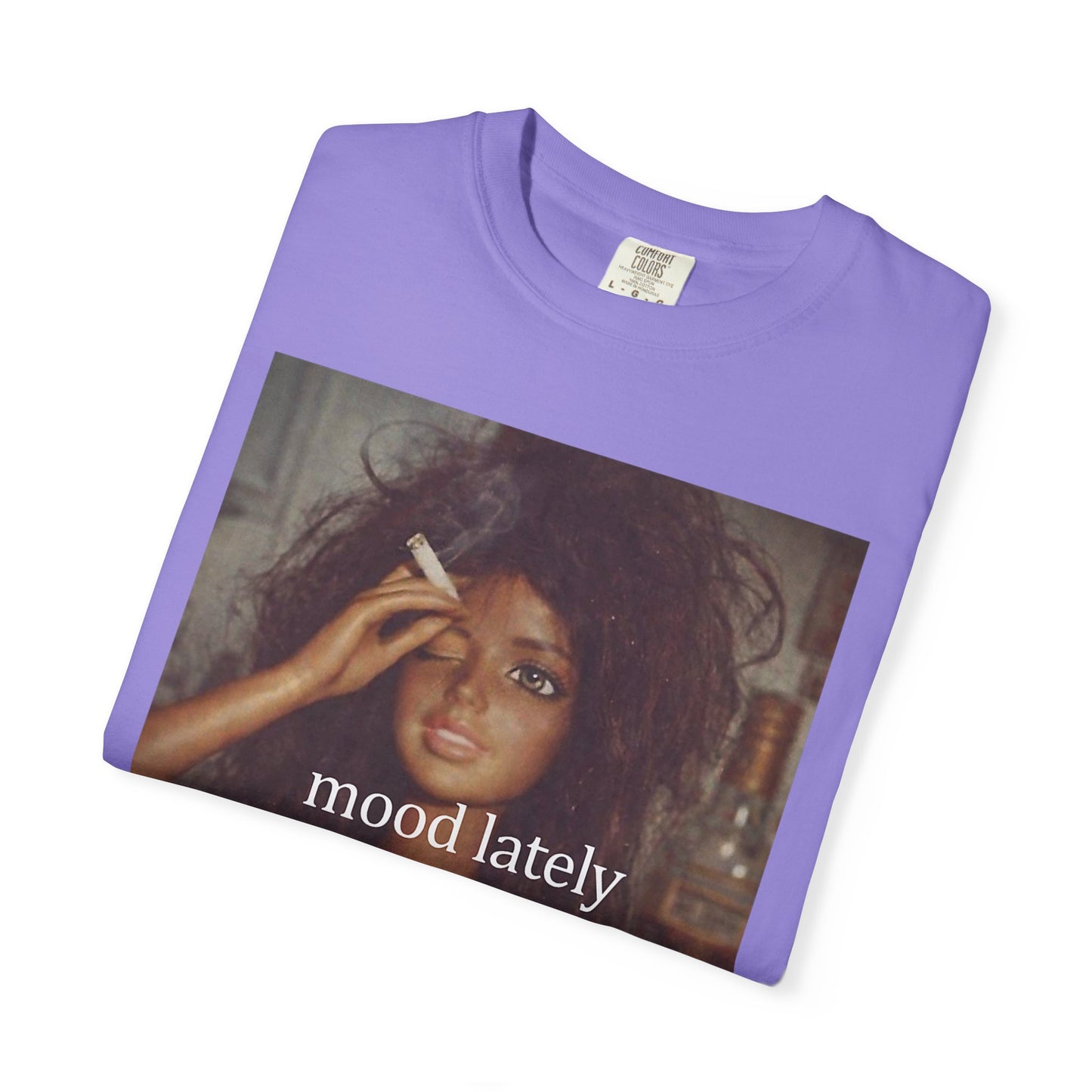 Graphic Tee — 'Mood Lately' Vintage Photo with No. Mug