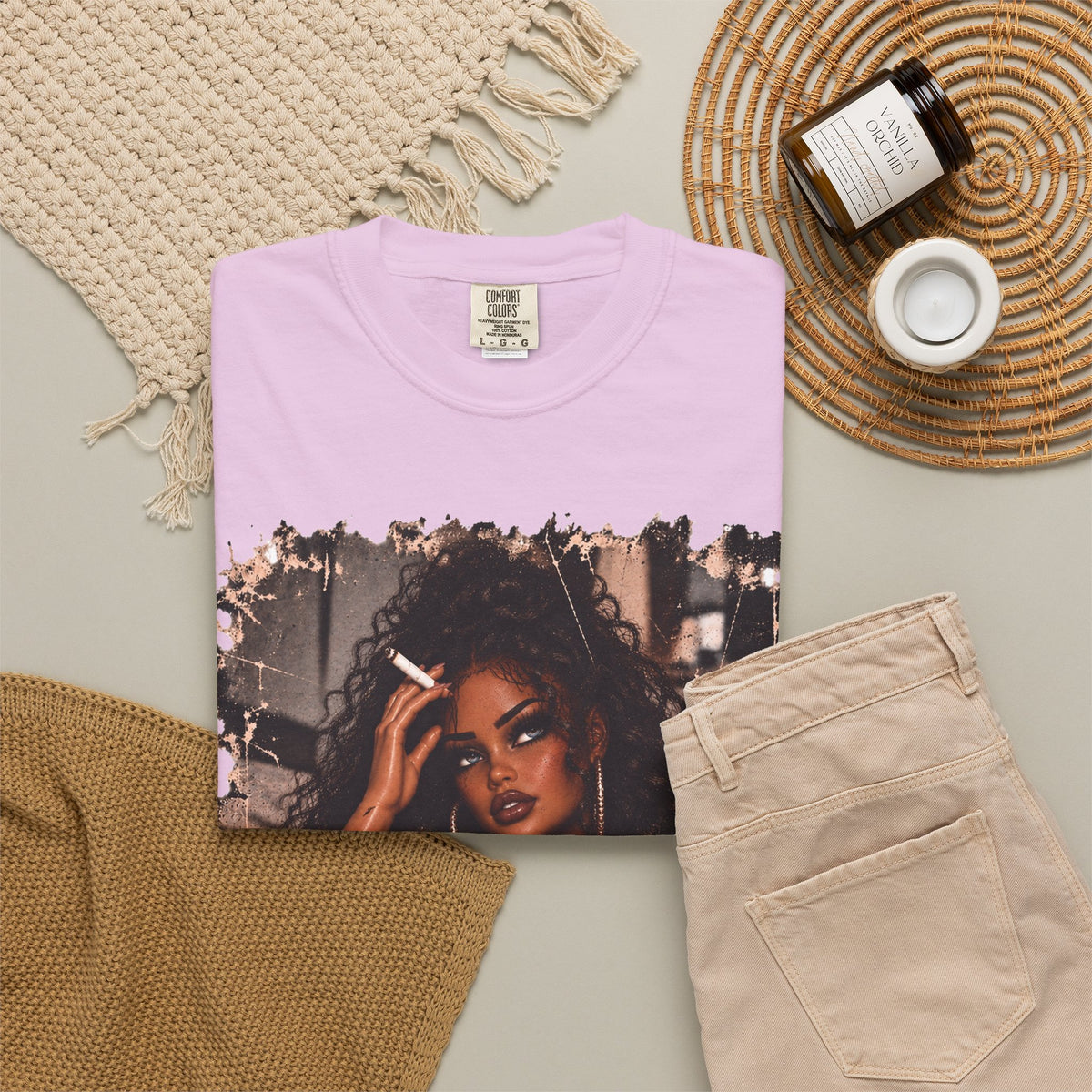 Curly Hair F*ck Off Coffee Girl T Shirt