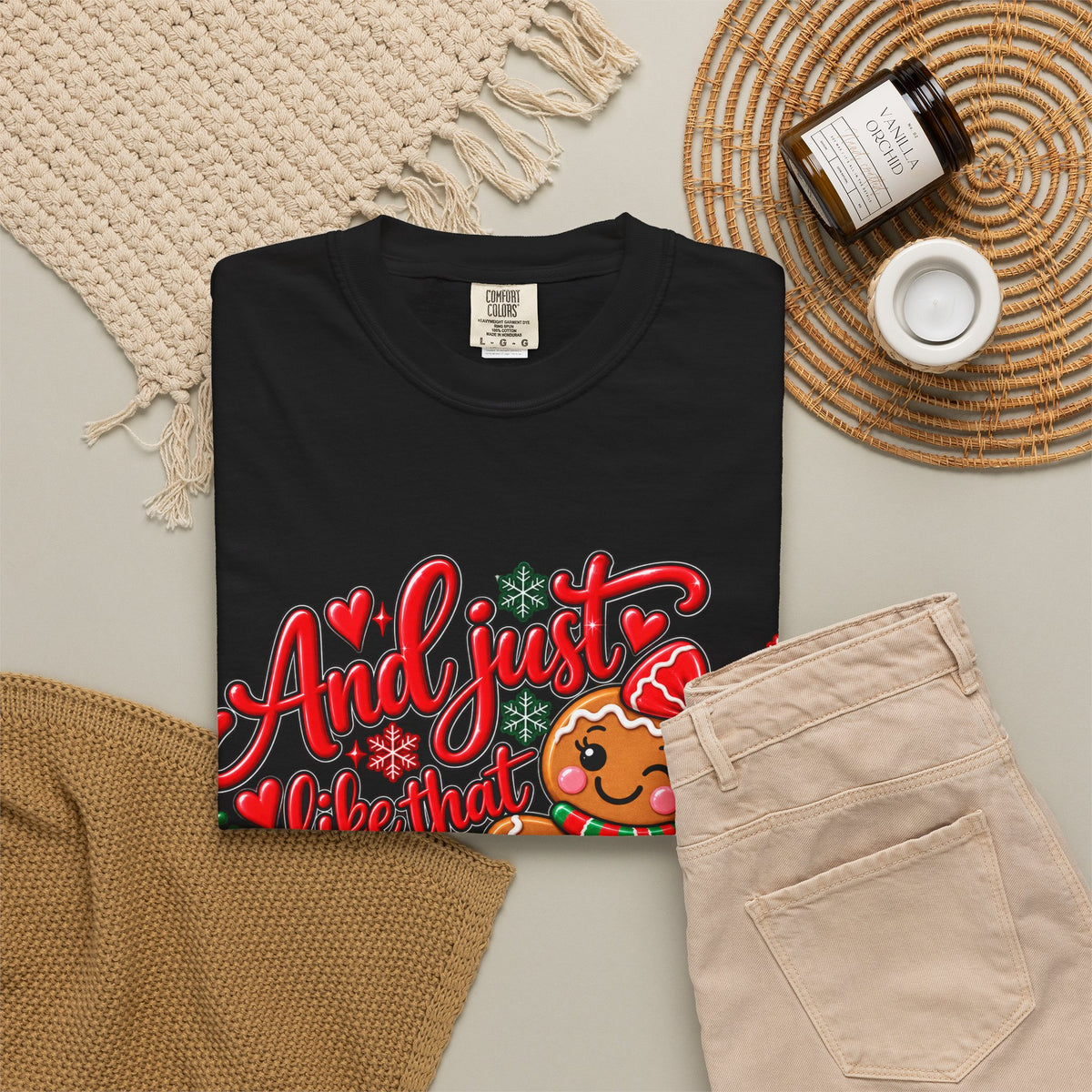Christmas Gingerbread 'And I Just Went That I Snapped' Holiday T-Shirt
