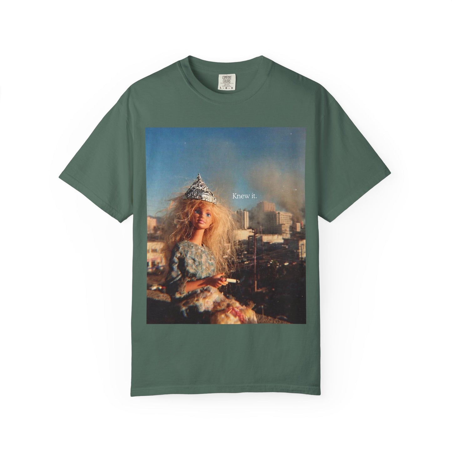 T-Shirt — Retro Barbie City Photo Tee with "Know 6" Text