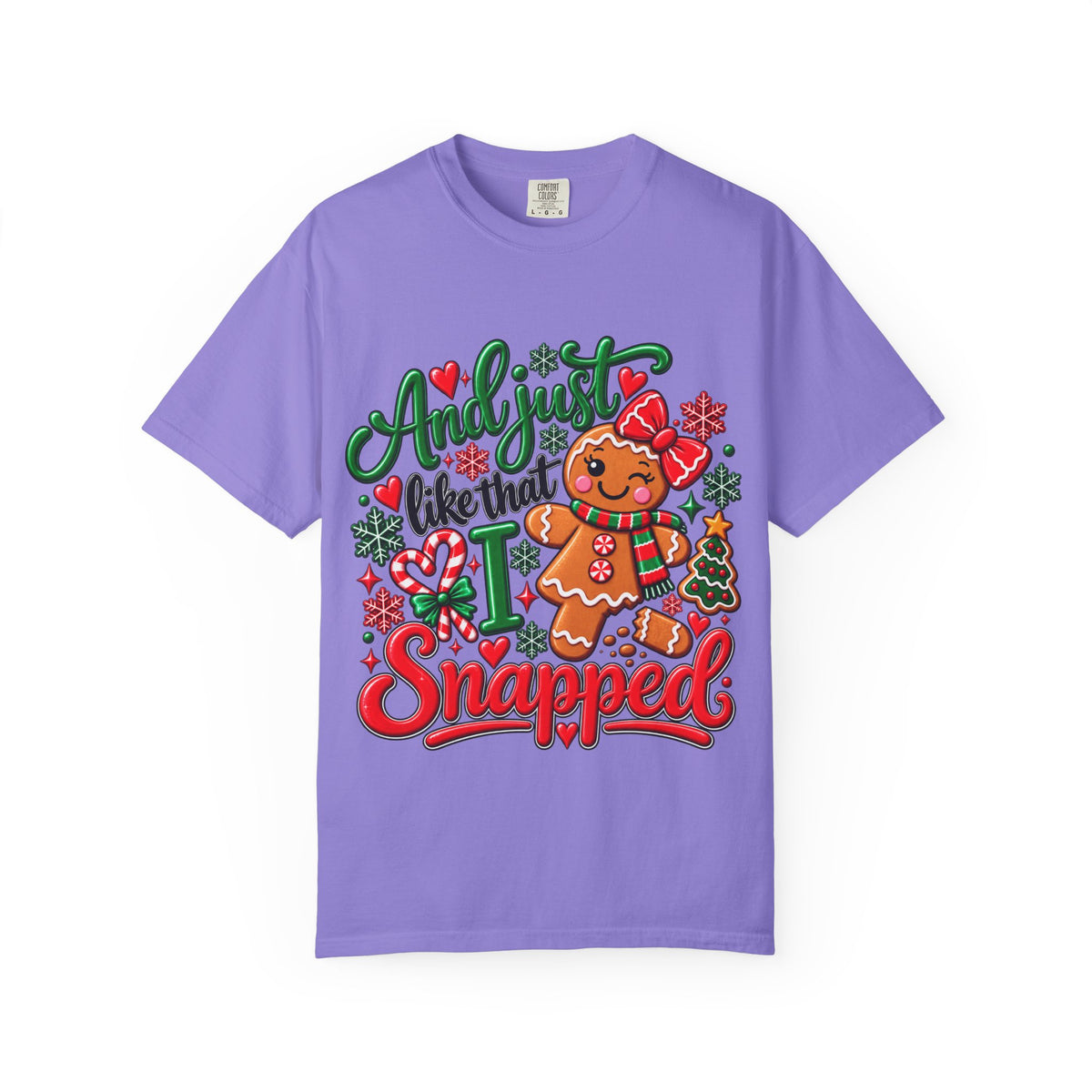 Gingerbread Snapped T-Shirt — Funny Christmas Holiday Tee