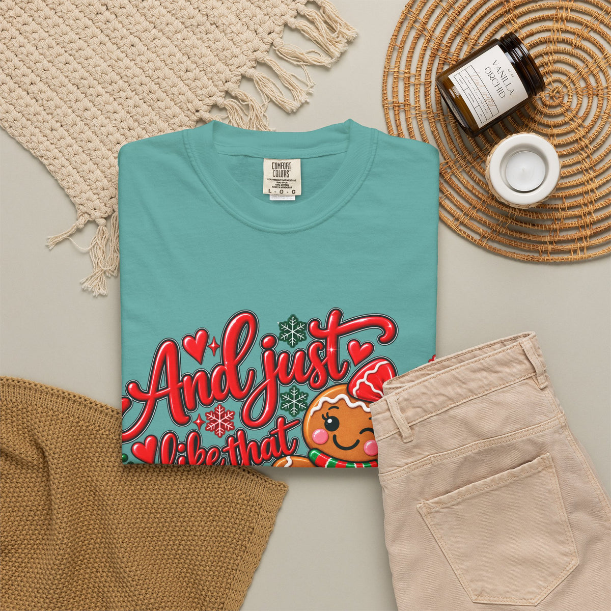 Christmas Gingerbread 'And I Just Went That I Snapped' Holiday T-Shirt