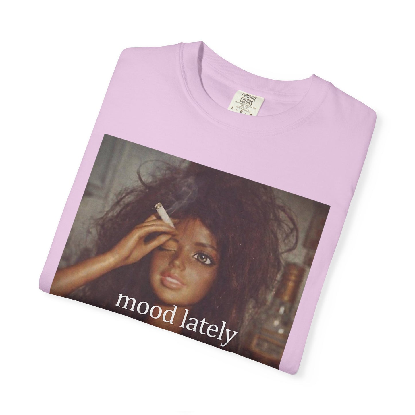 Graphic Tee — 'Mood Lately' Vintage Photo with No. Mug