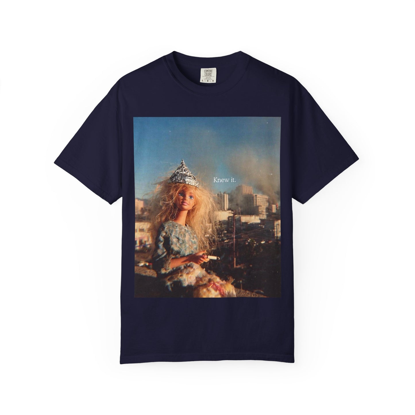 T-Shirt — Retro Barbie City Photo Tee with "Know 6" Text
