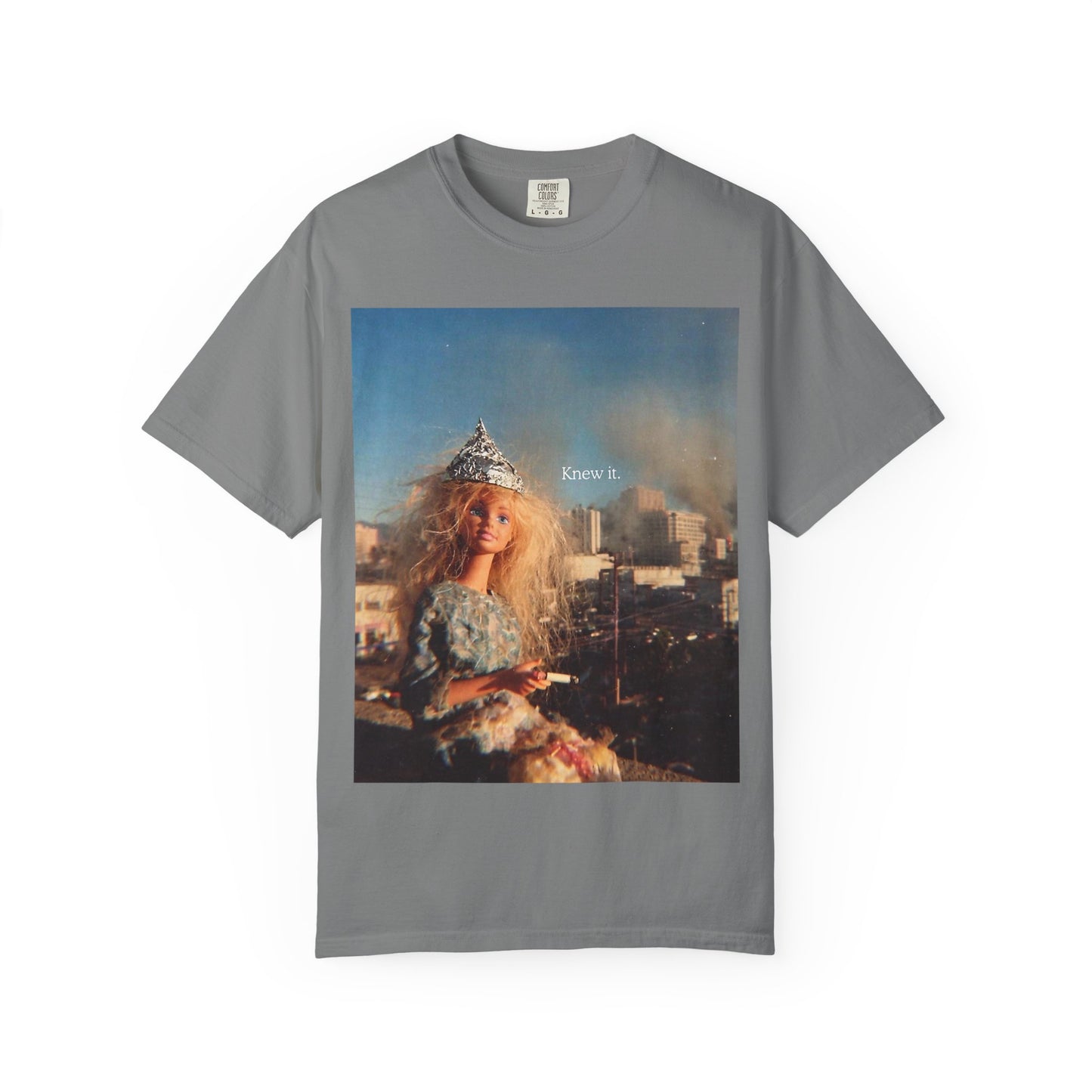 T-Shirt — Retro Barbie City Photo Tee with "Know 6" Text